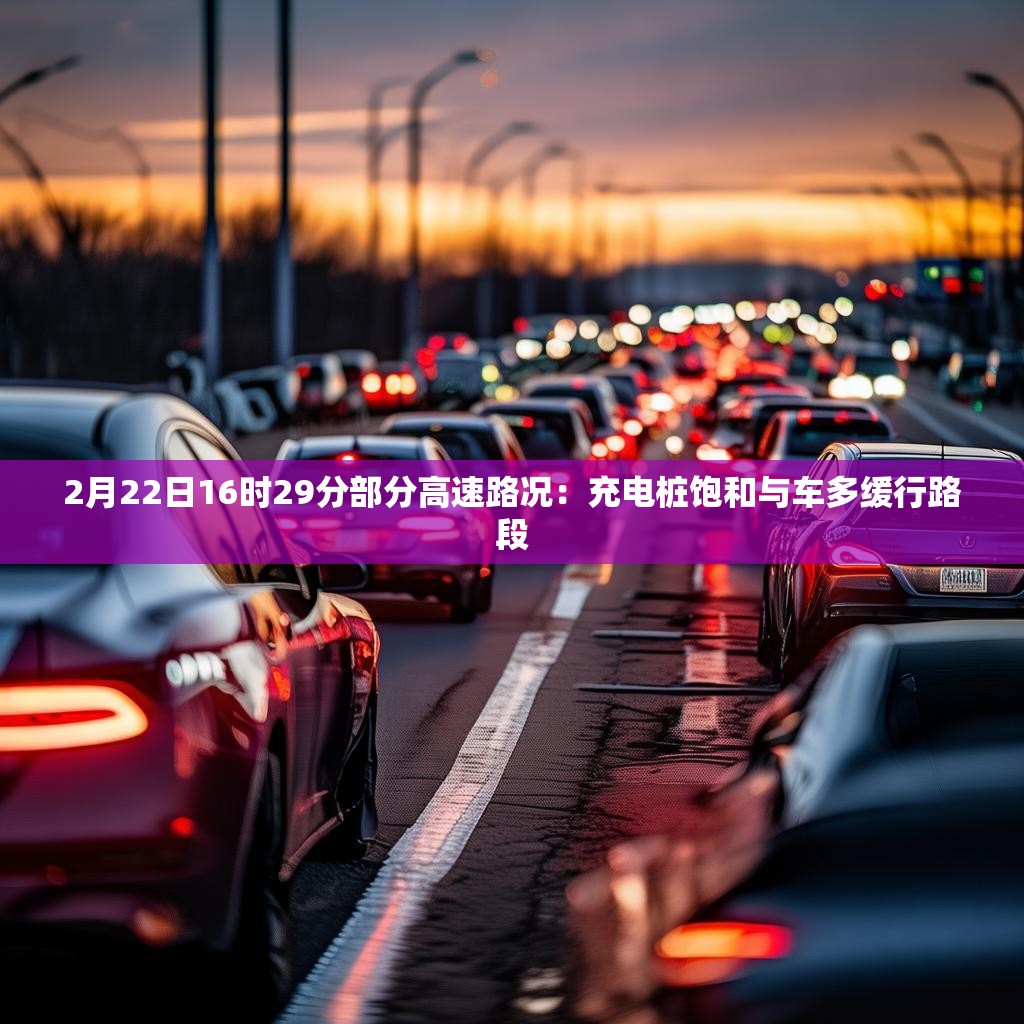 2月22日16时29分部分高速路况：充电桩饱和与车多缓行路段