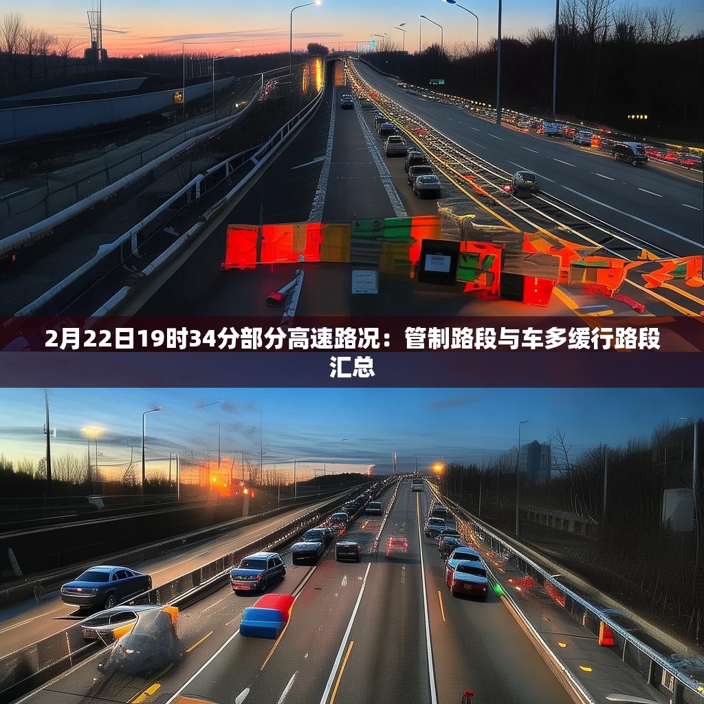2月22日19时34分部分高速路况：管制路段与车多缓行路段汇总