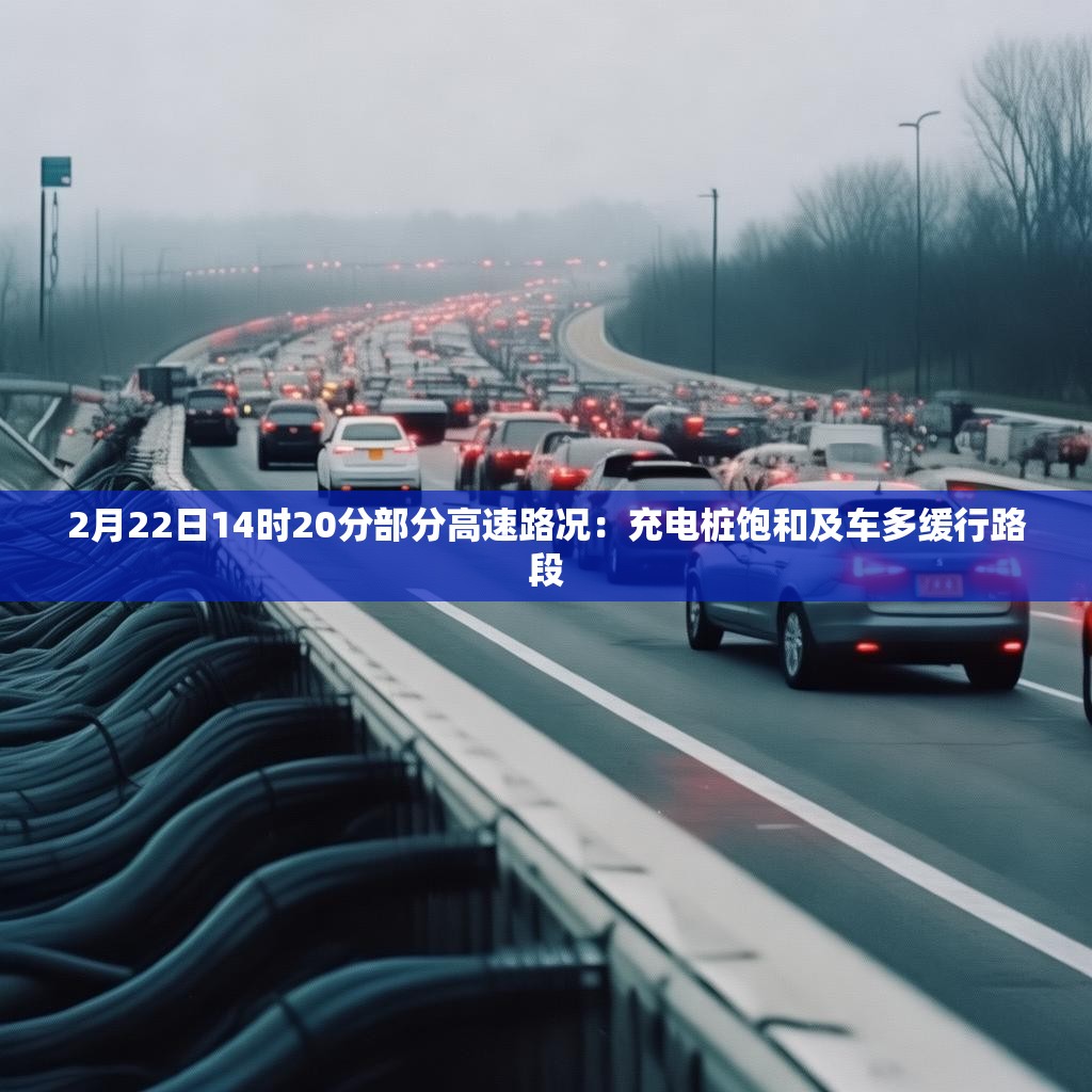2月22日14时20分部分高速路况：充电桩饱和及车多缓行路段