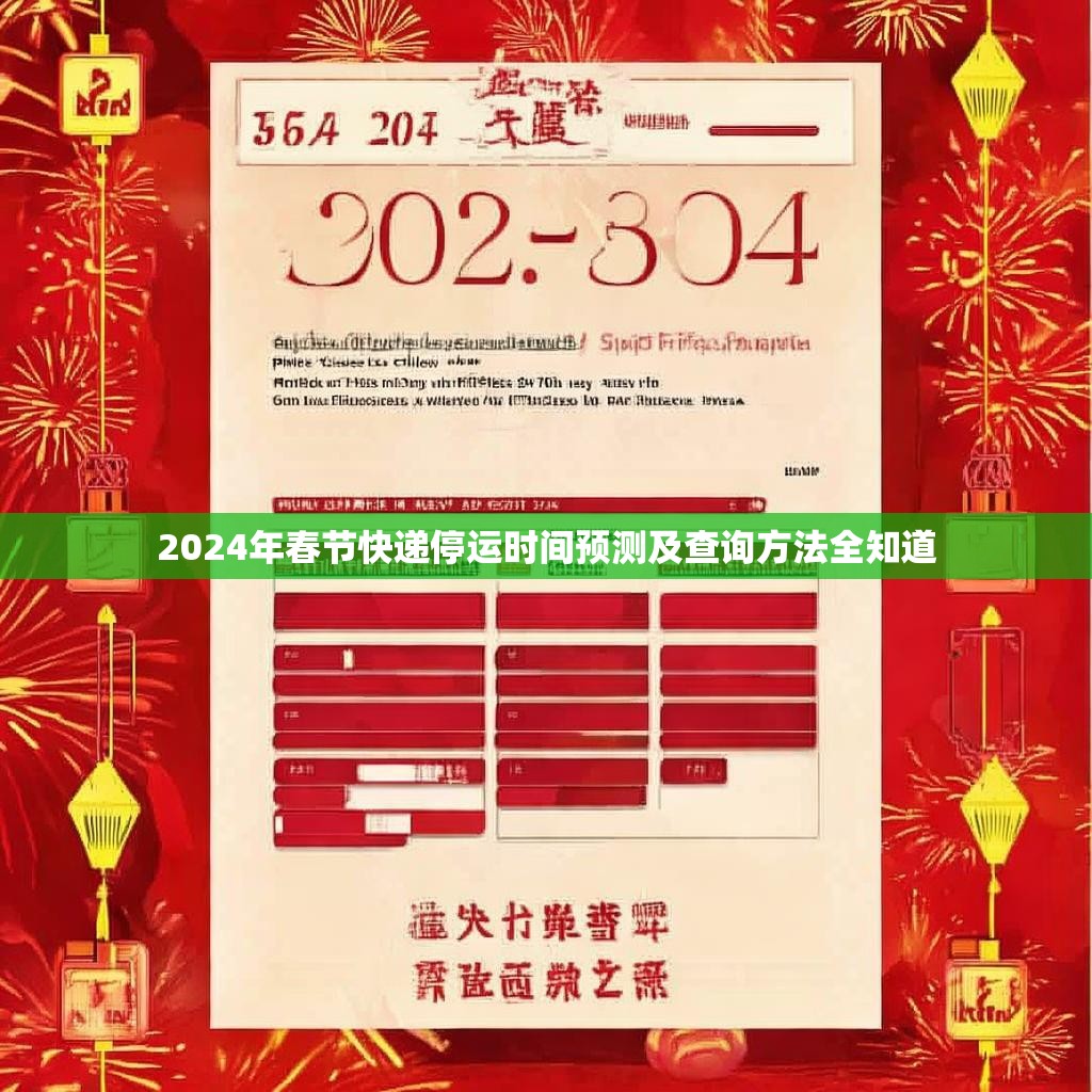 2024年春节快递停运时间预测及查询方法全知道