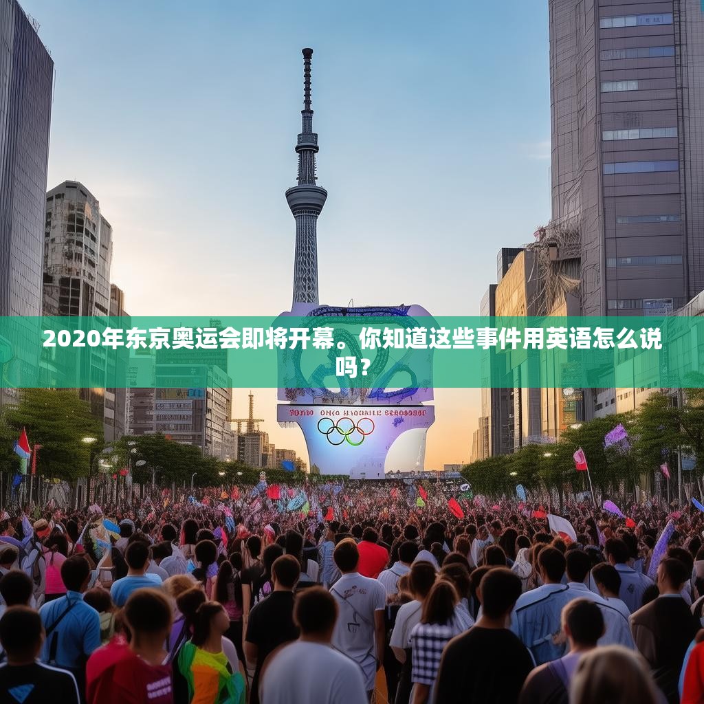 2020年东京奥运会即将开幕。你知道这些事件用英语怎么说吗?