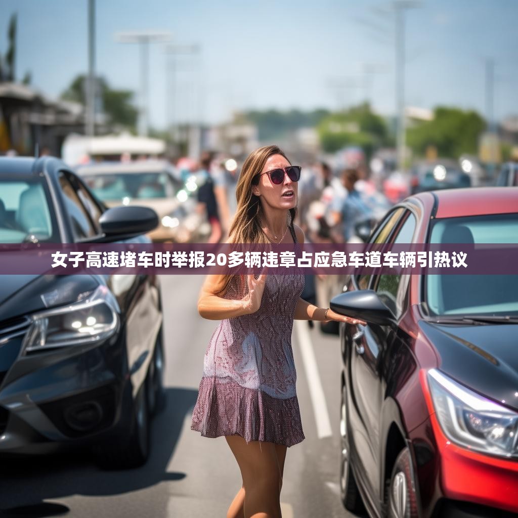 女子高速堵车时举报20多辆违章占应急车道车辆引热议
