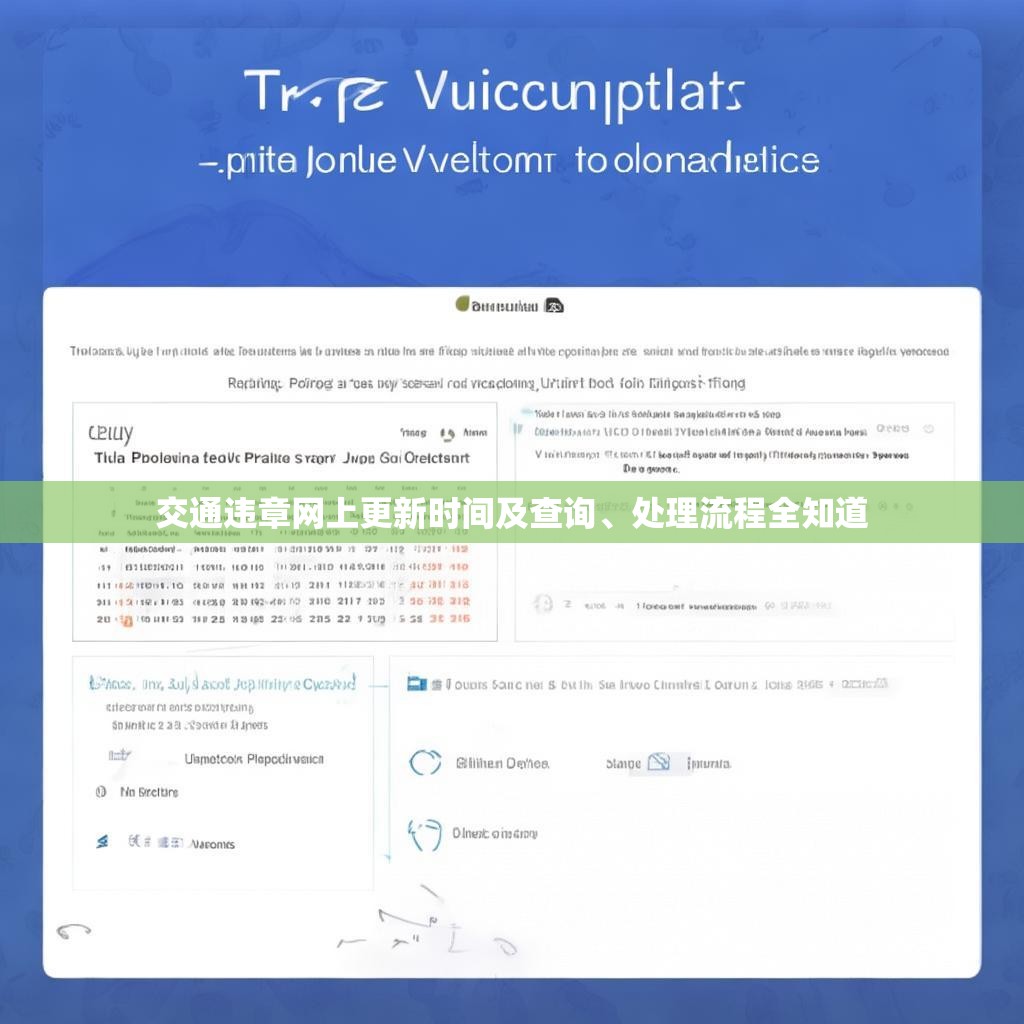 交通违章网上更新时间及查询、处理流程全知道