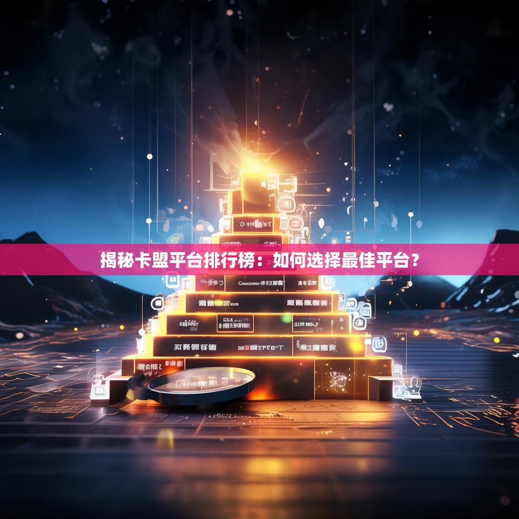 揭秘卡盟平台排行榜:如何选择最佳平台?