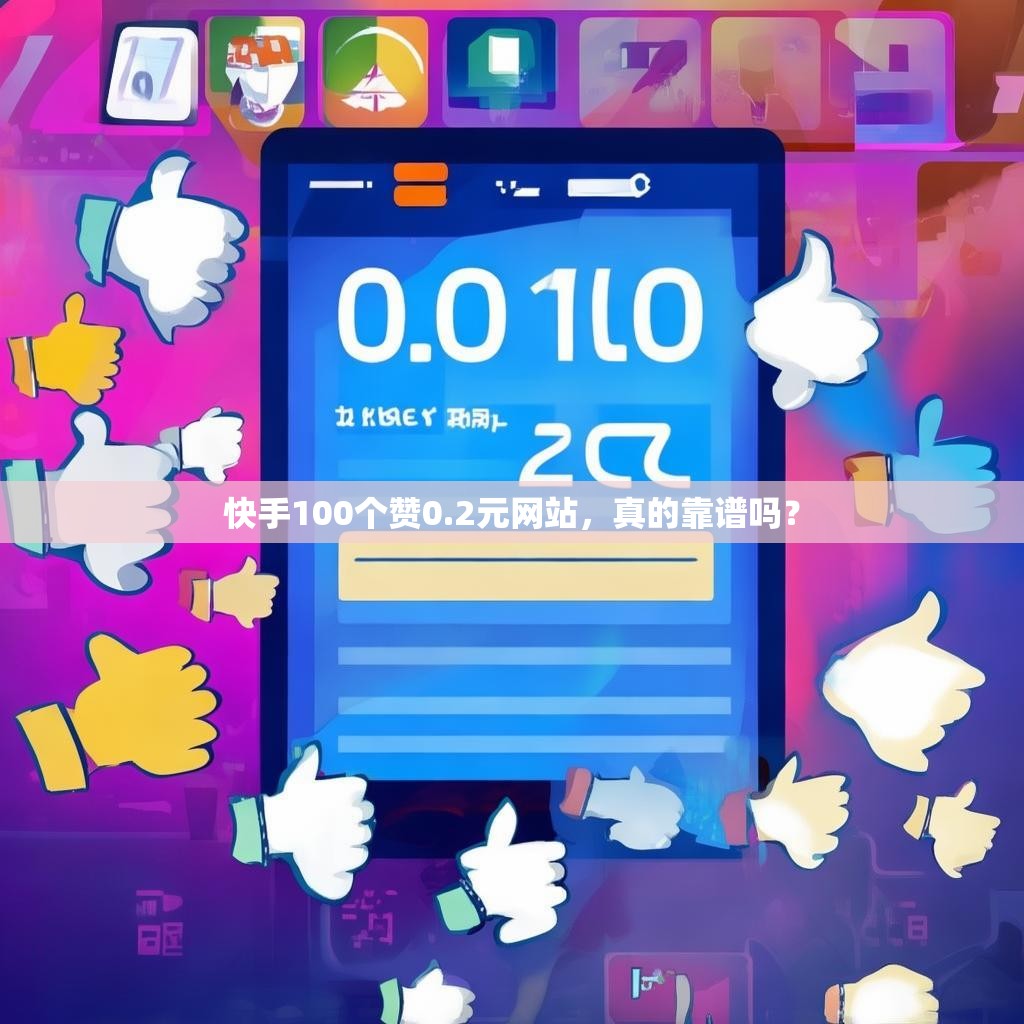 快手100个赞0.2元网站,真的靠谱吗?