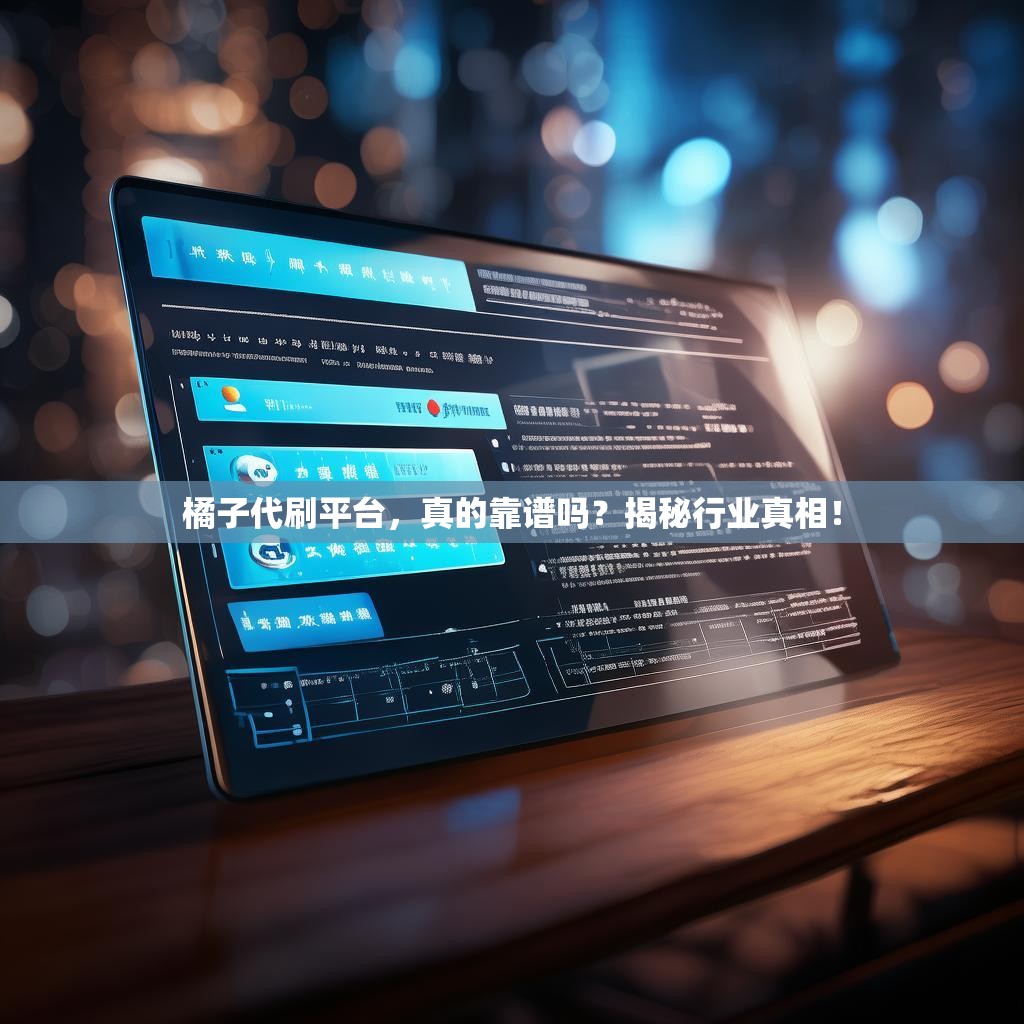 橘子代刷平台，真的靠谱吗？揭秘行业真相！