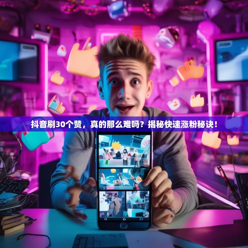 抖音刷30个赞，真的那么难吗？揭秘快速涨粉秘诀！