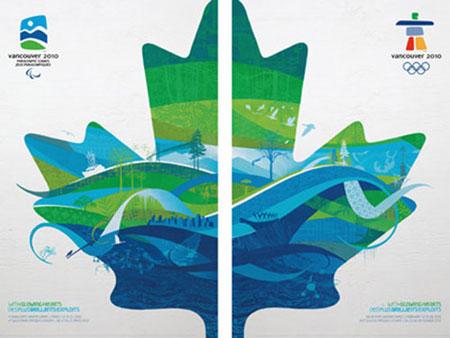 2010温哥华冬奥会海报发布!独特枫叶展现多样元素